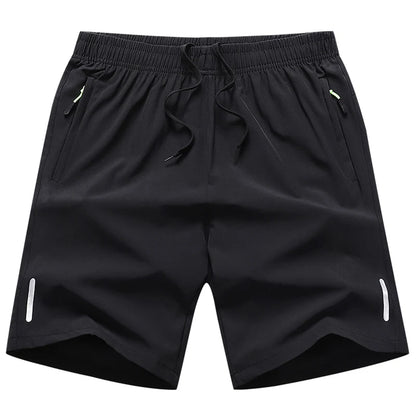 Summer Men's Shorts Cool Sportswear Running Sport Shorts Casual Bottoms Gym Fitness Training Jogging Short Pants Men Black Gray