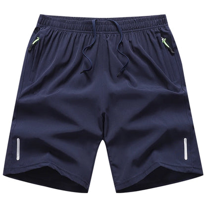 Summer Men's Shorts Cool Sportswear Running Sport Shorts Casual Bottoms Gym Fitness Training Jogging Short Pants Men Black Gray